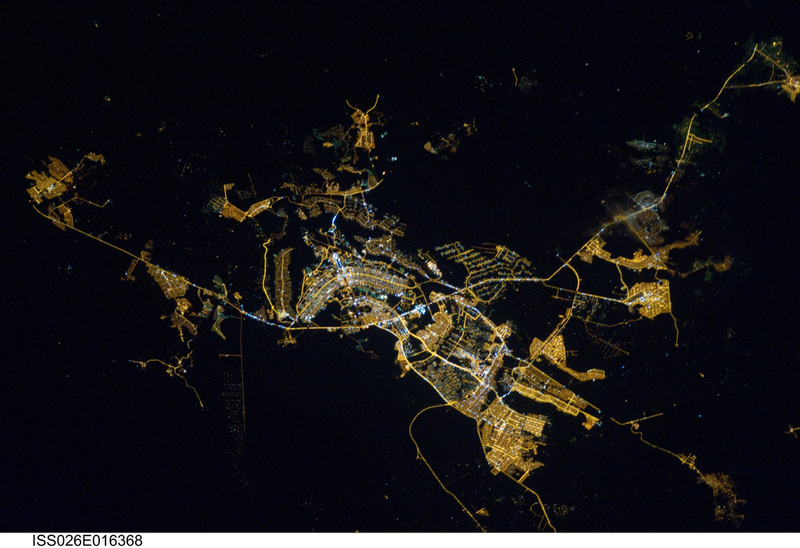 Illustration for article titled What do these nighttime satellite photos reveal about civilization?